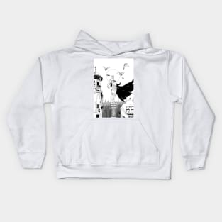 Bat on high Kids Hoodie